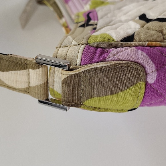 Vera Bradley Portobello Road Print Shoulder Bag Front Pockets Zip Top Retired - Picture 8 of 9